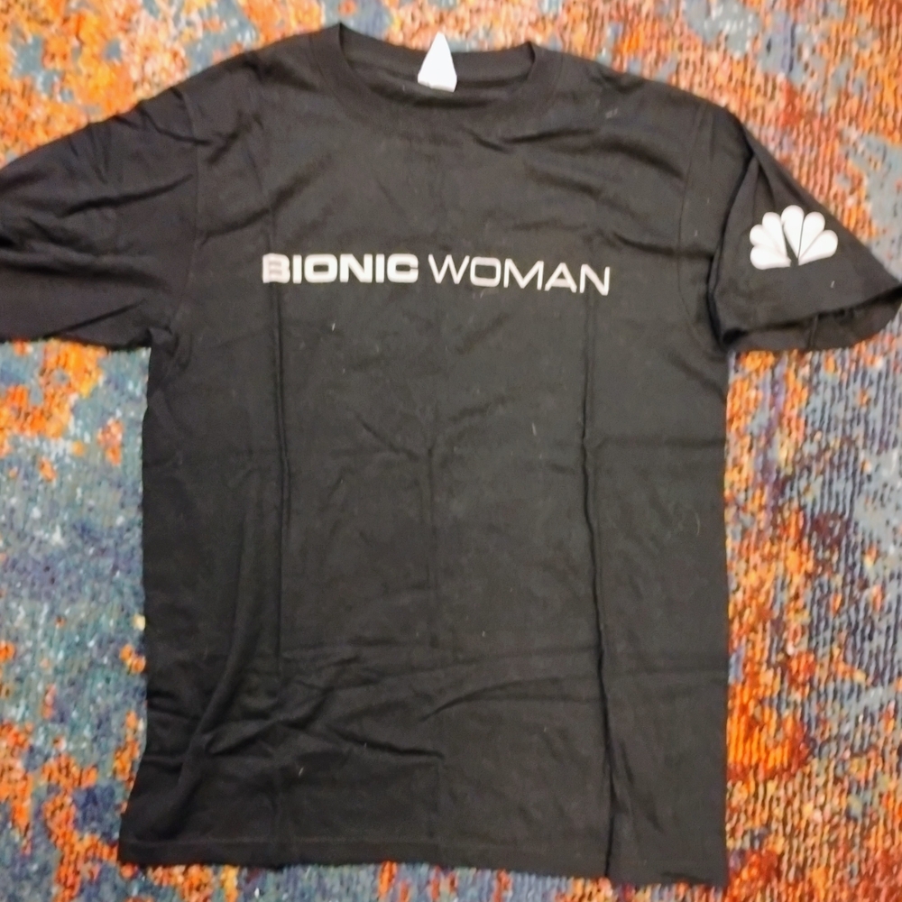 VINTAGE 2007 NBC "Bionic Woman" TV Show SDCC Comic Con Promo T-Shirt Size M New